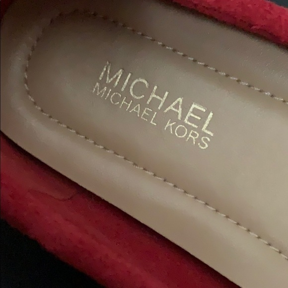Michael MICHAEL KORS Red Amber Moc Suede Loafers - Picture 12 of 14
